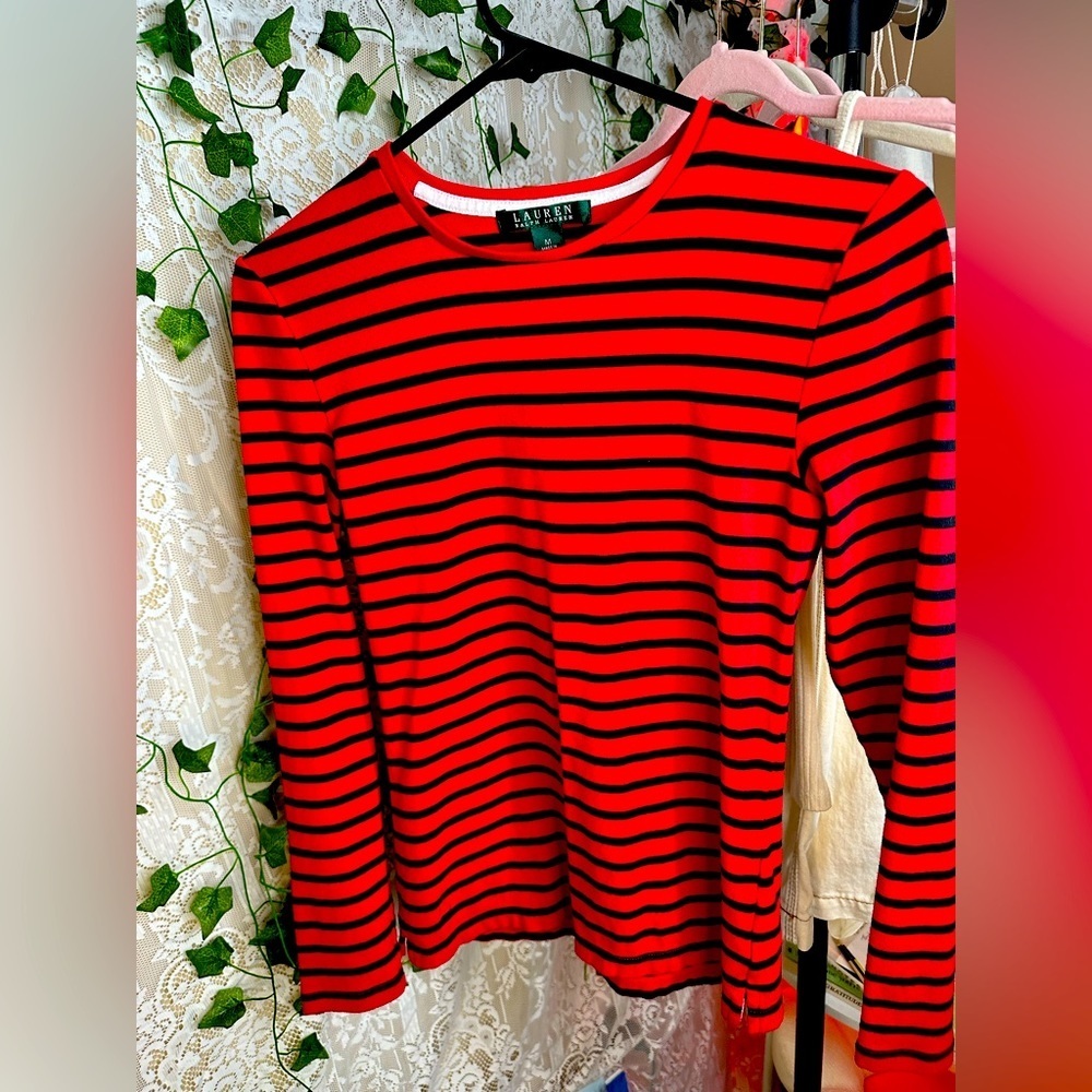 RALPH LAUREN Women’s Striped Long Sleeve